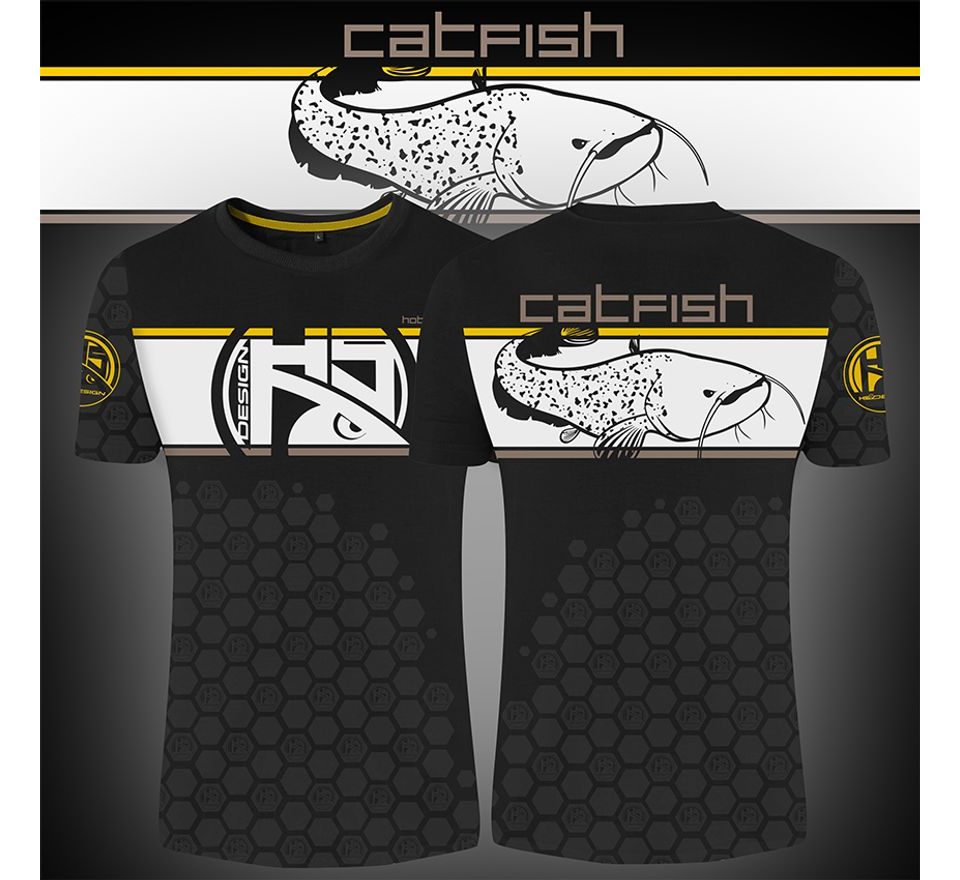 Hotspot Design Tričko Linear Catfish