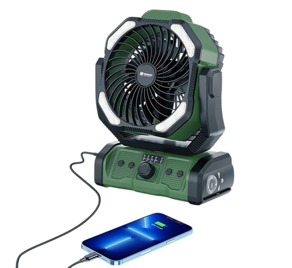 Holdcarp Větrák Rechargeable DoubleMotor Fan