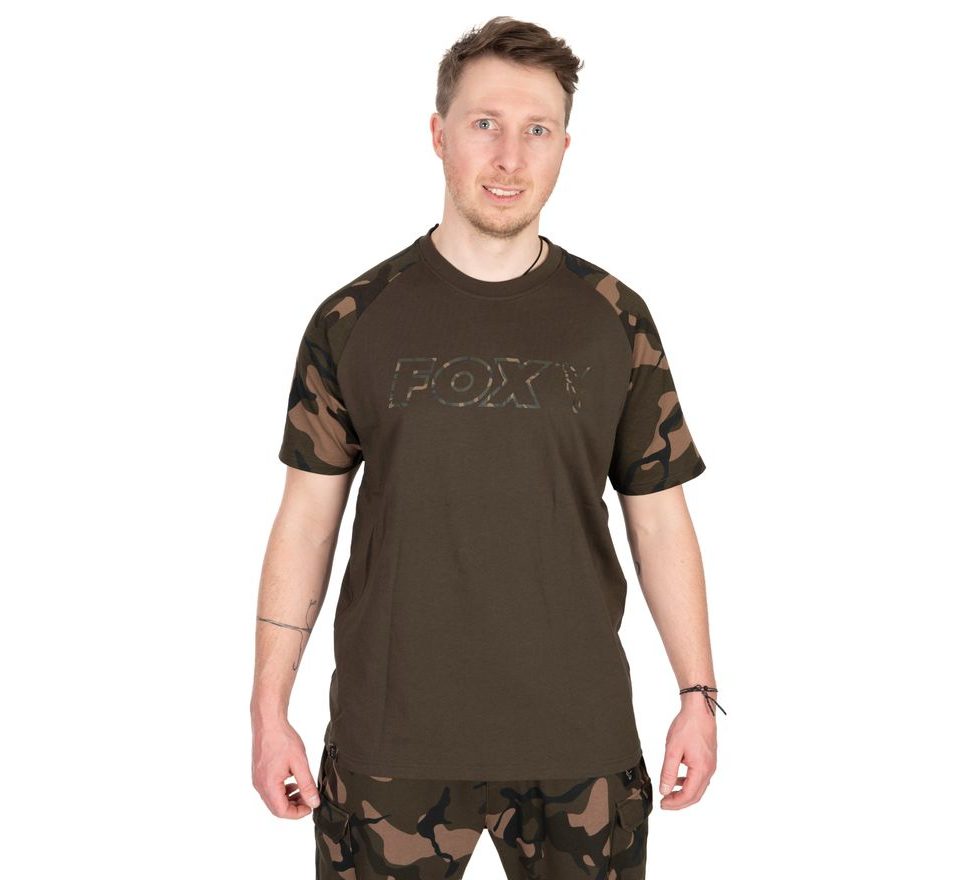 Fox Triko Khaki / Camo Outline T-Shirt