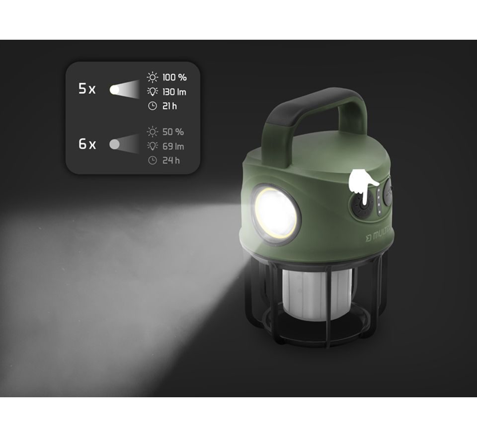 Delphin Kempingová lampa Multix