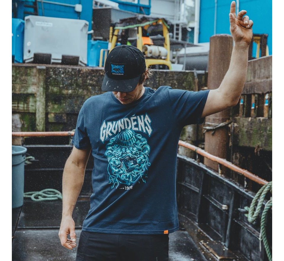 Grundéns Triko Njord SS T-Shirt Dark Navy