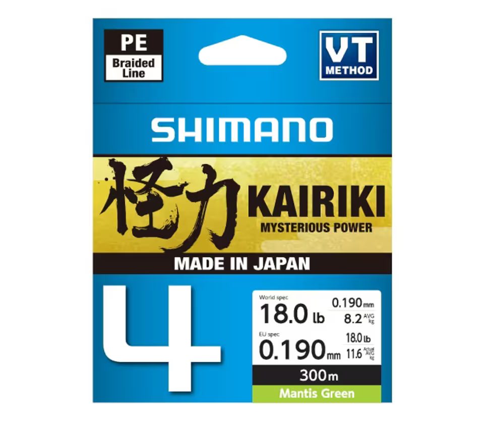 Shimano Šňůra Kairiki 4 Mantis Green