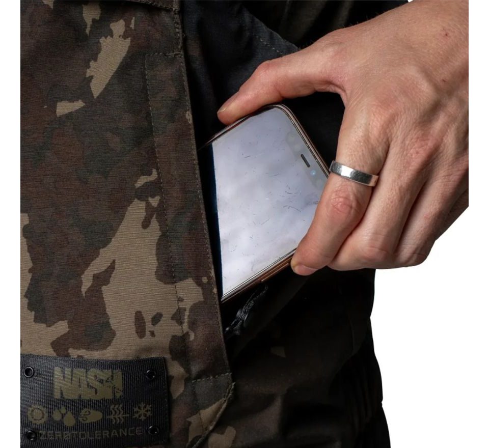 Nash Kalhoty ZT Helluva Waterproof Bib and Brace Camo