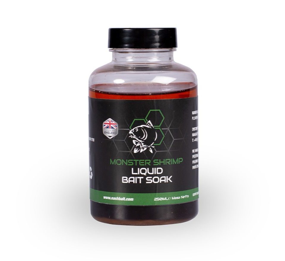 Nash Dip Monster Shrimp Liquid Bait Soak 250ml