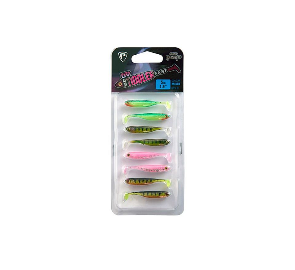 Fox Rage Gumová nástraha Micro Tiddler Fast UV Mixed colour 5cm 8ks