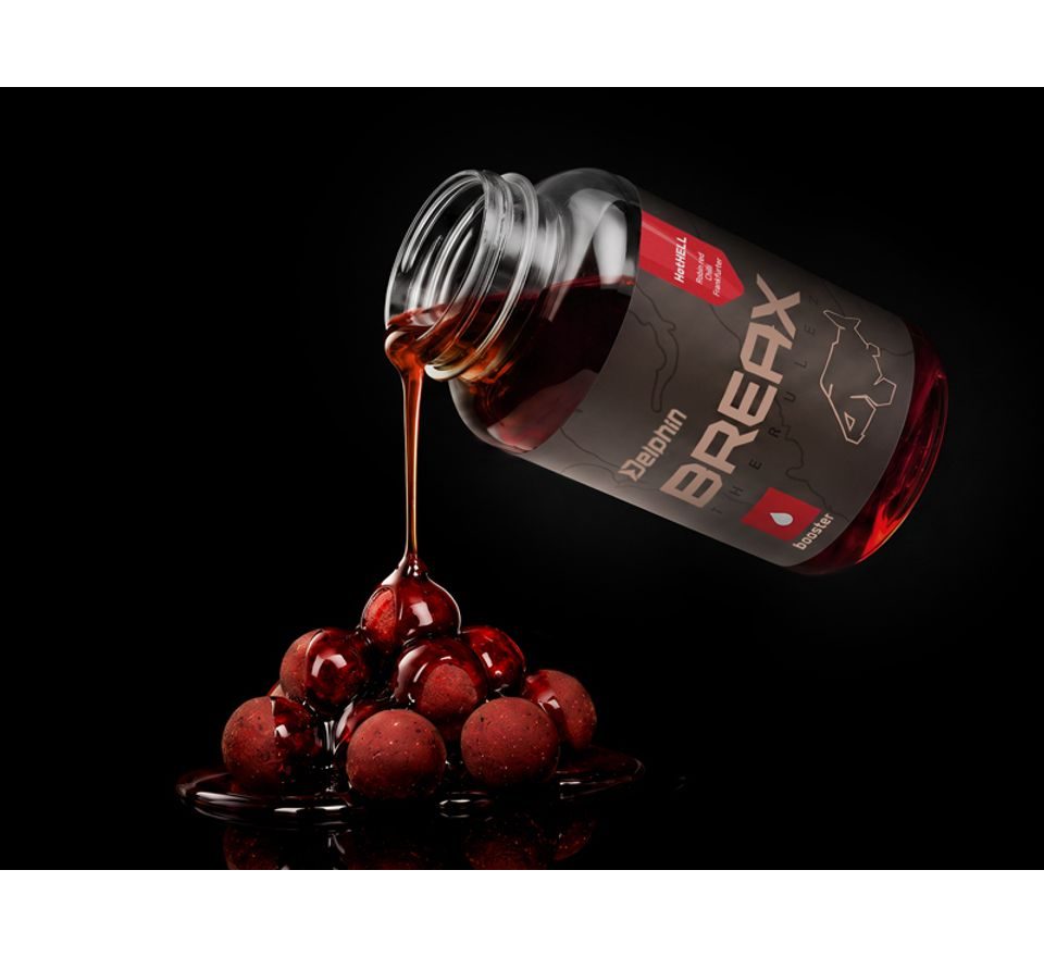 Delphin Booster BreaX/HotHELL Robin Red-Chilli-Fr.Klobása 250ml