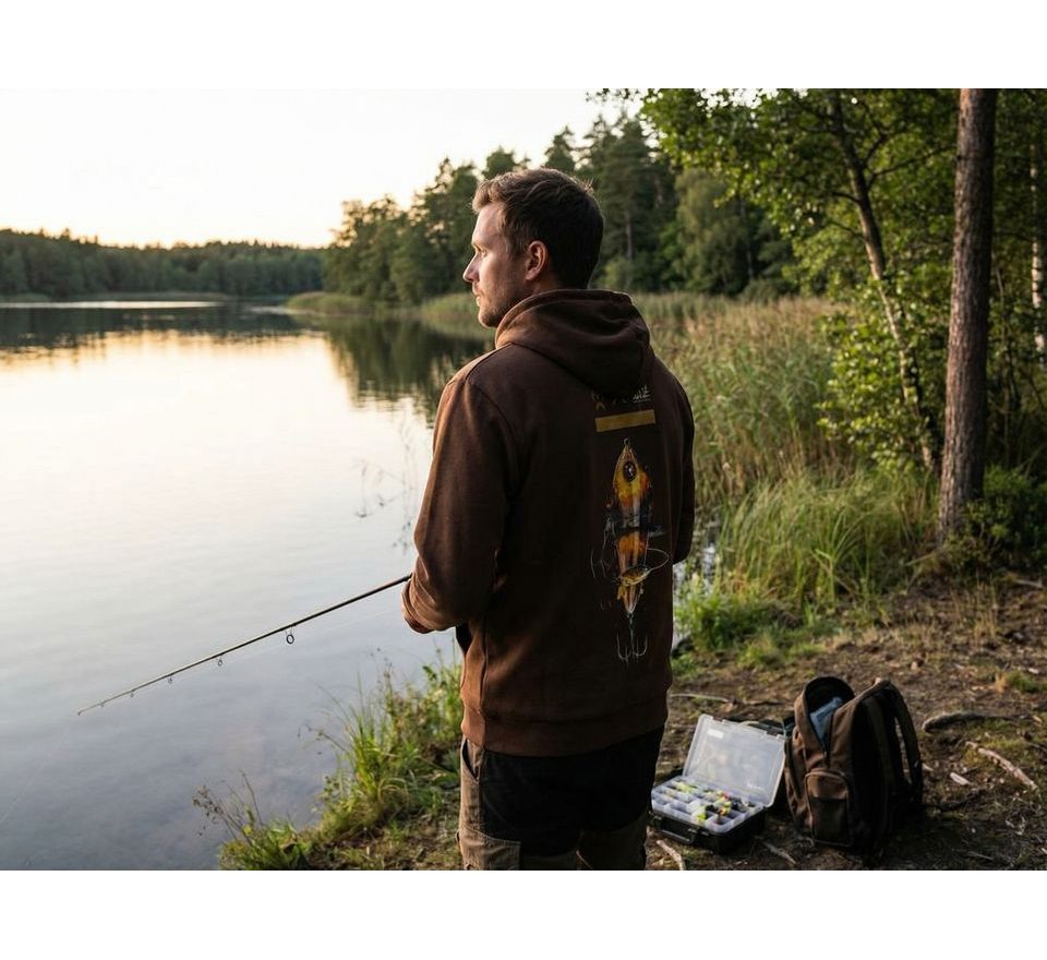 Westin Mikina Swimlure Hoodie Dark Brown