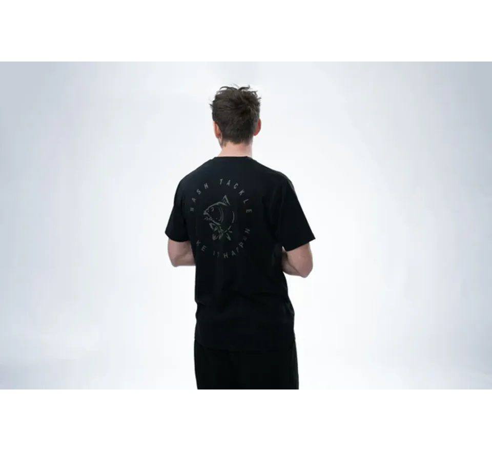 Nash Tričko Make It Happen Carp Logo T Shirt Čierne