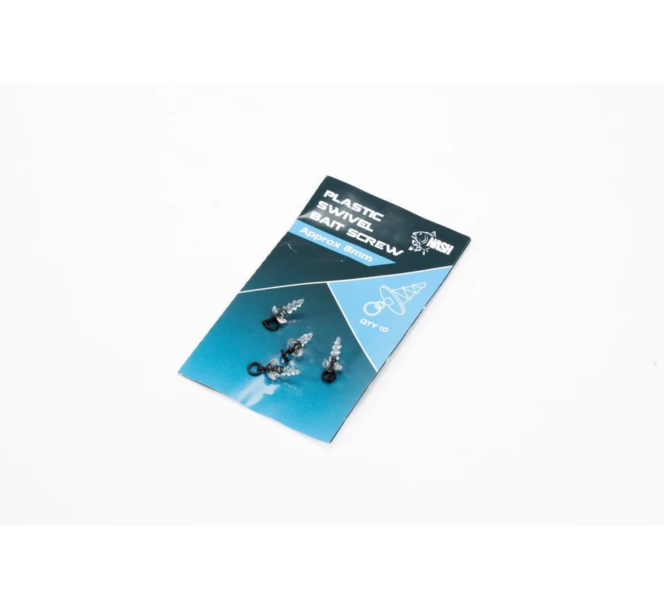 Nash Plastový držák nástrahy s mikroobratlíkem Plastic Swivel Bait Screw 10ks