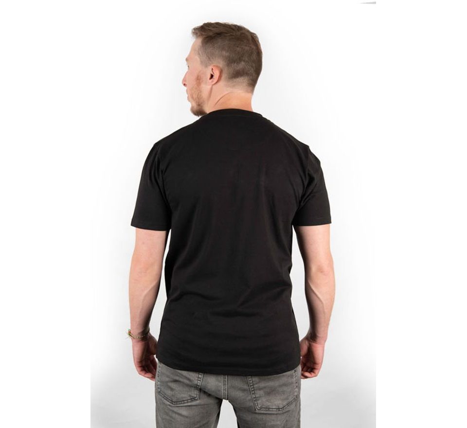 Fox Triko Black/Camo Chest Print T-Shirt