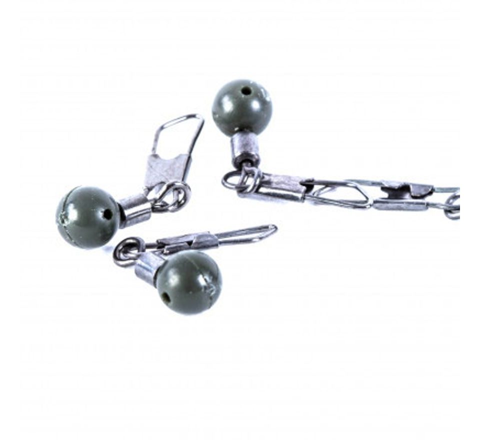 Korum Průjezd s Karabinou Feedabeads 10ks