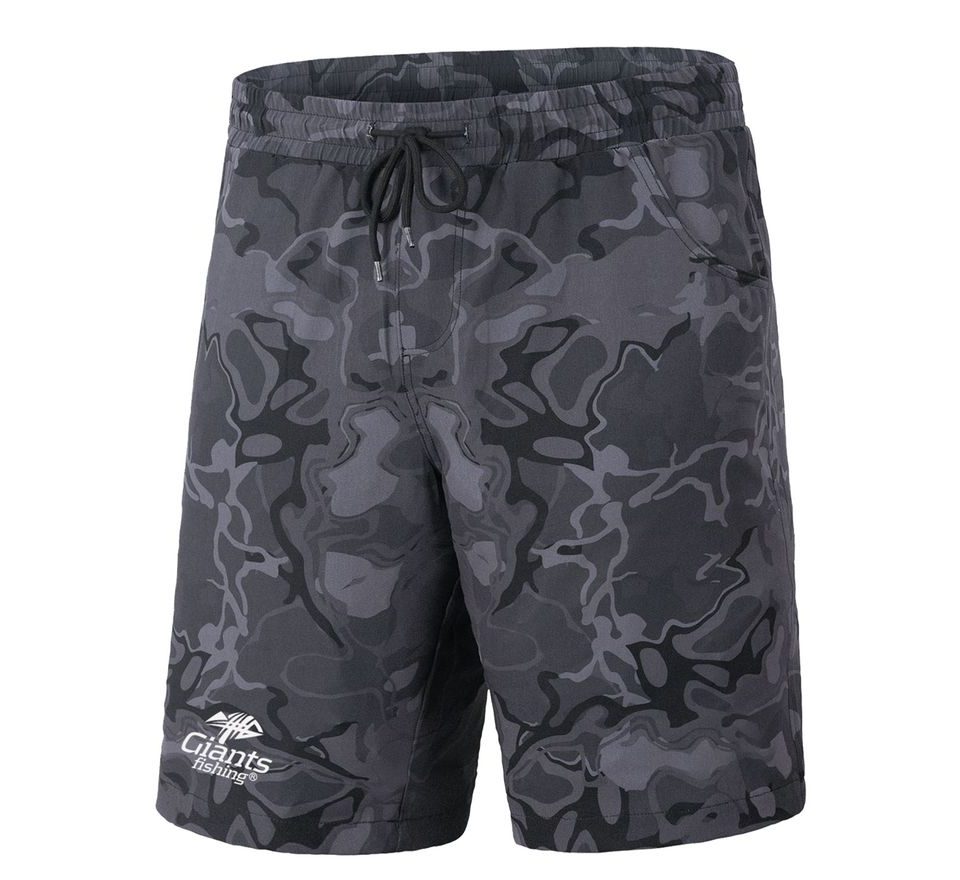Giants Fishing Kraťasy Shorts Quick Dry UV50+ Camo Grey