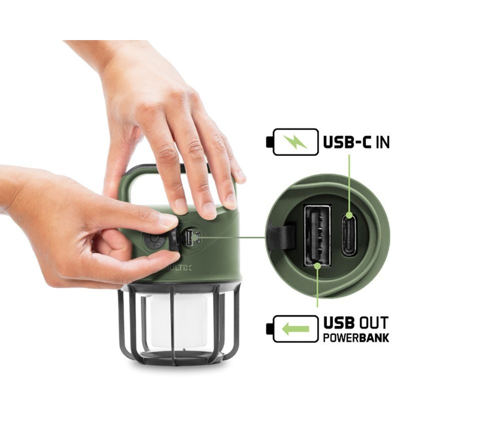 Delphin Kempingová lampa Multix