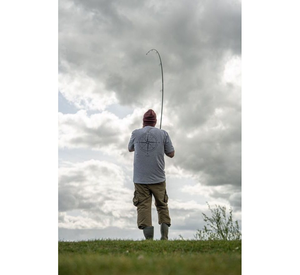 Korda Tričko Compass Heather Grey