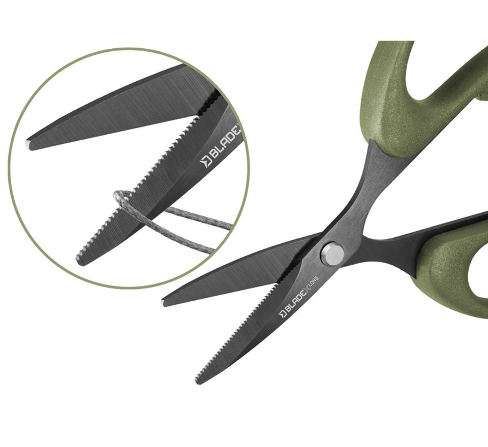 Delphin Nožnice s vrúbkami BladeX Long Titan 12cm