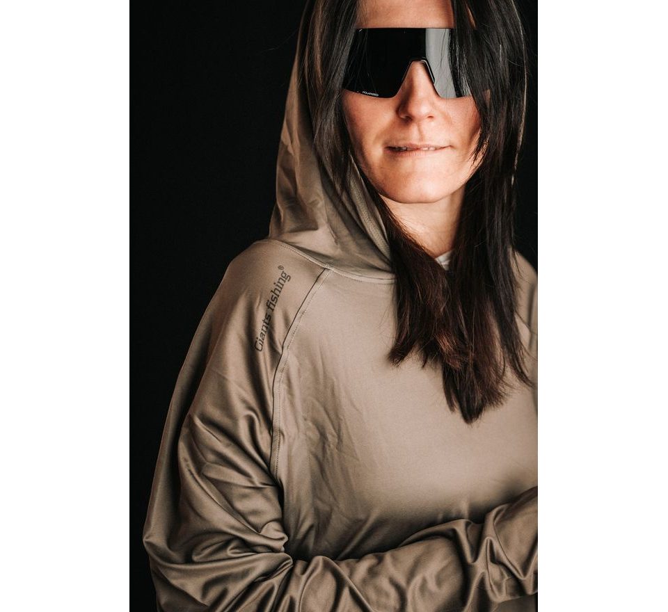 Giants fishing Funkčné tričko s dlhým rukávom UV50+ Hoodie Olive Green