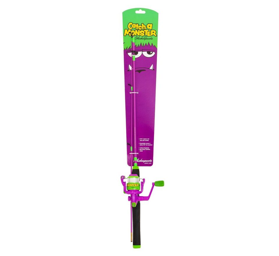 Shakespeare Dětský set prut s navijákem a vlascem Catch a Monster Spin Set 1,40m 15-30g Purple