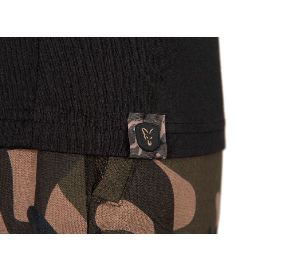 Fox Tričko Black / Camo Logo T-Shirt