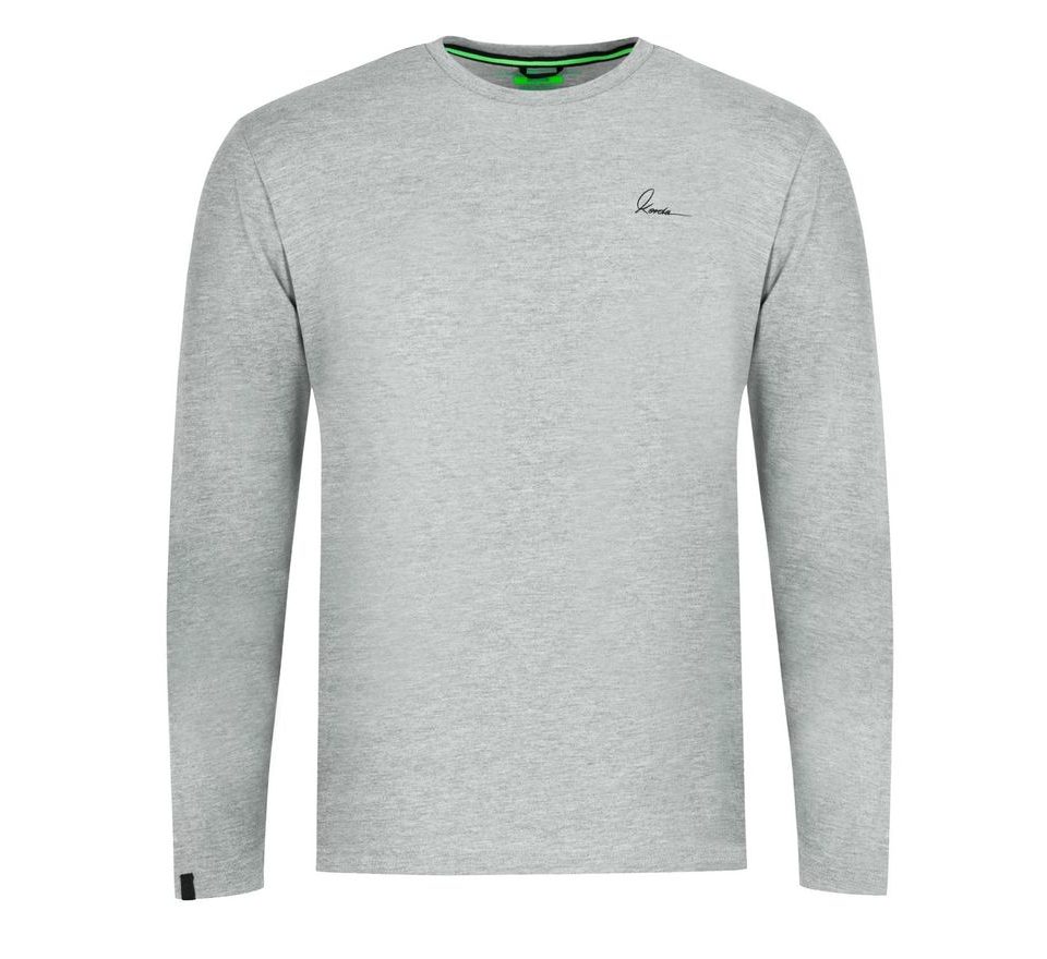 Korda Tričko Minimal Tee LS Heather Grey