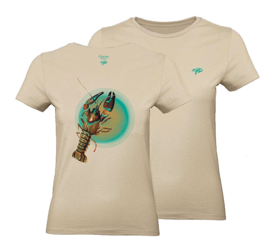 Giants fishing Tričko dámské béžové Rak