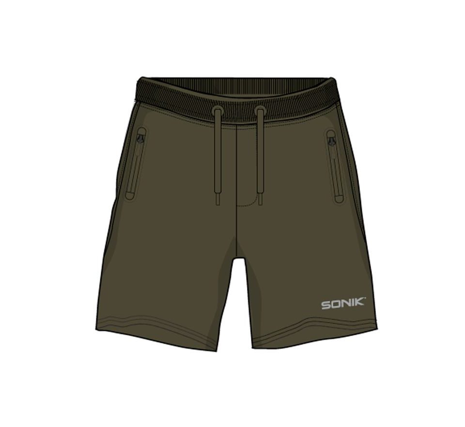 Sonik Kraťasy Green Fleece Shorts