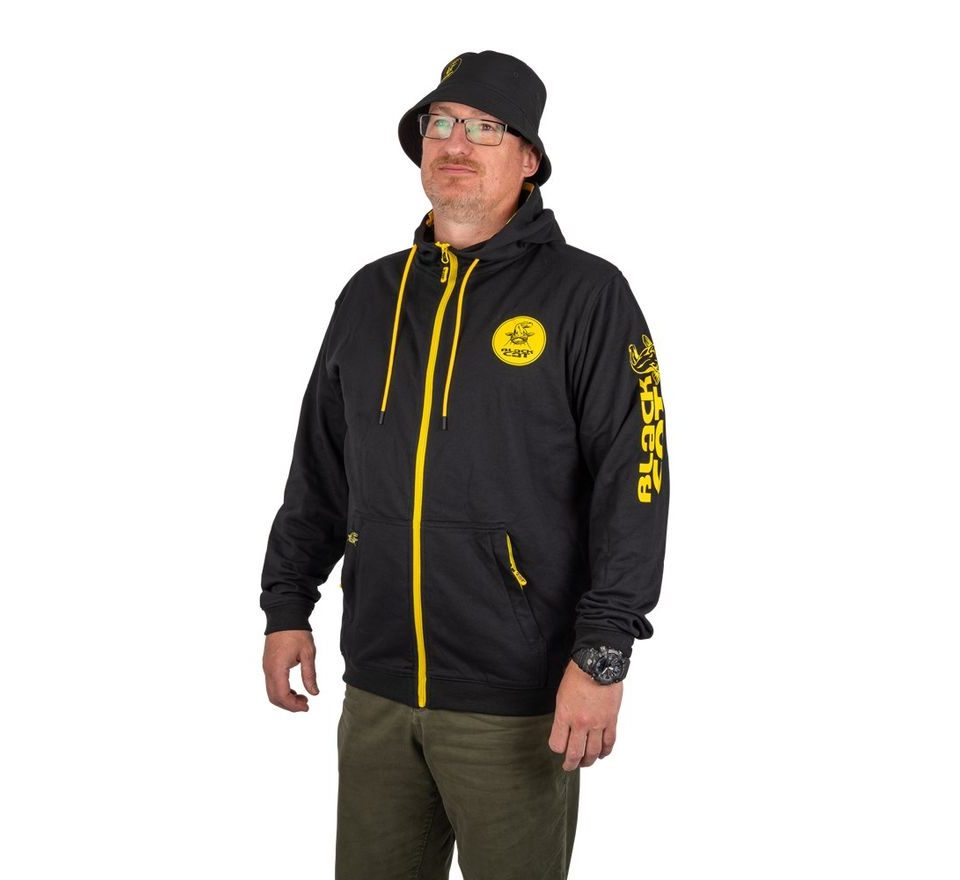 Black Cat Mikina Black Zipped Hoody