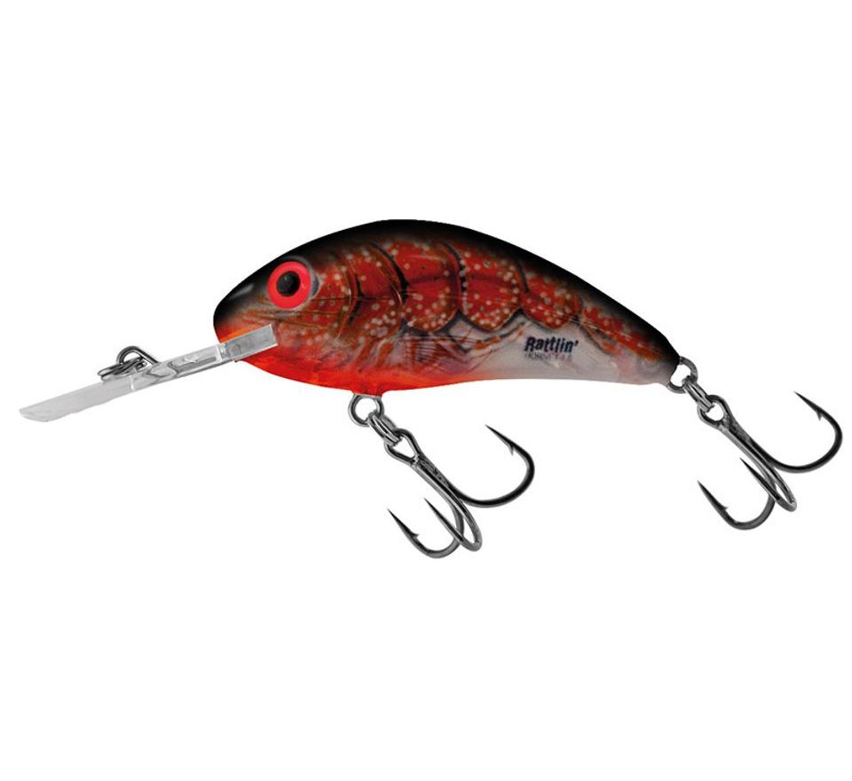 Salmo Wobler Rattlin Hornet Clear Floating Clear Bleeding Craw