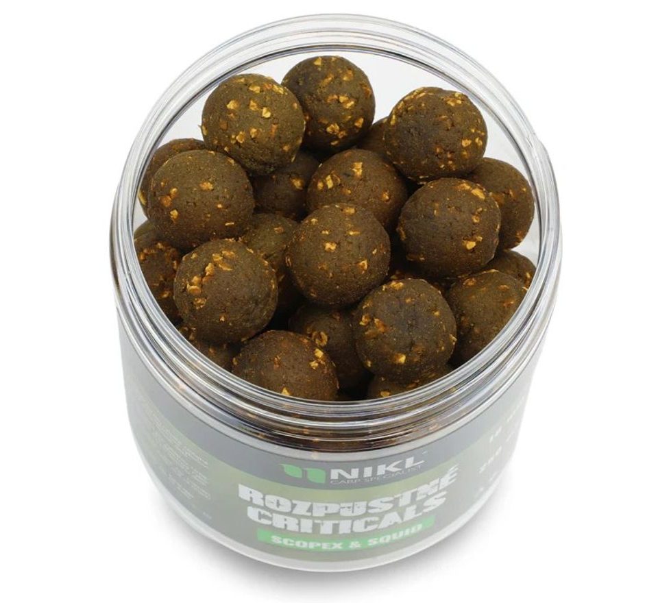 Nikl Rozpustné Criticals boilie Scopex & Squid 250ml