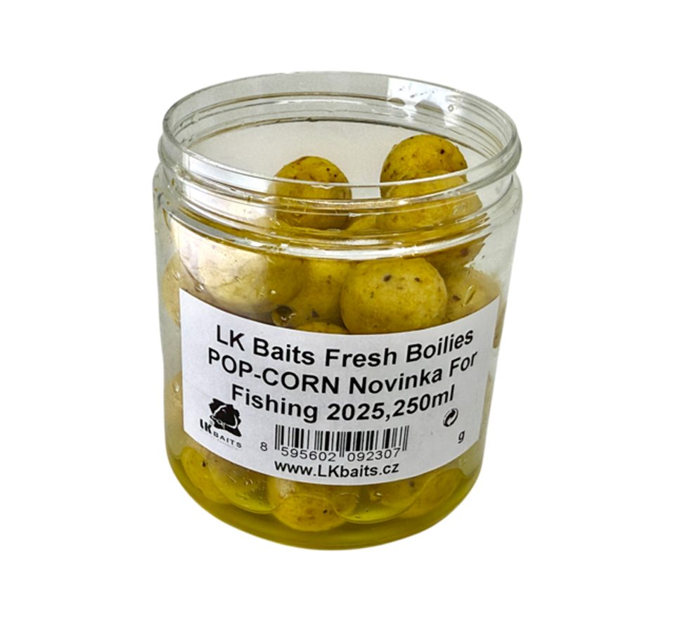LK Baits Fresh Boilies Popcorn 250ml