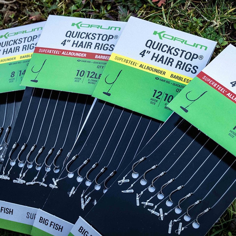 Korum Hotové návazce Big Fish Braided Hair Rigs 6" 8ks Chyť a pusť