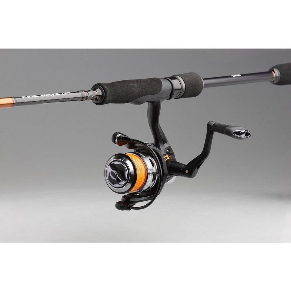 Combo De Pesca DAM Fire Wave XP - Caña Y Carrete Para Agua Dulce, Rápido 1.98m, Carrete 1000, Ideal Para Lucioperca Y Bass