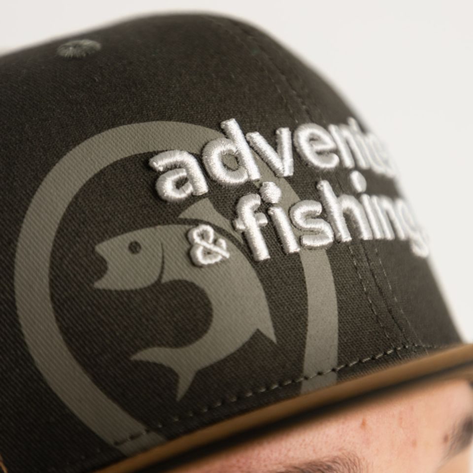 Adventer & fishing Kšiltovka Khaki s rovným kšiltem