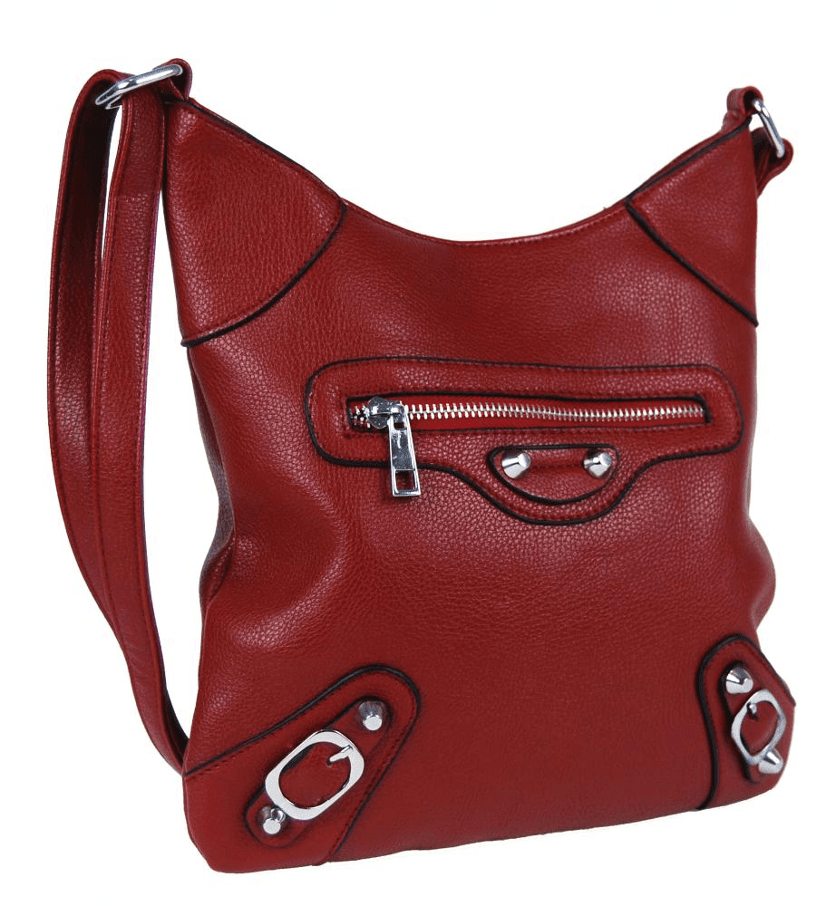 Rezavě červená crossbody kabelka X-023