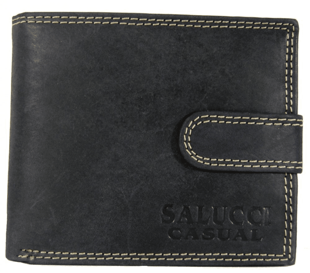 Pánská peněženka z broušené kůže 2795 tmavě šedá