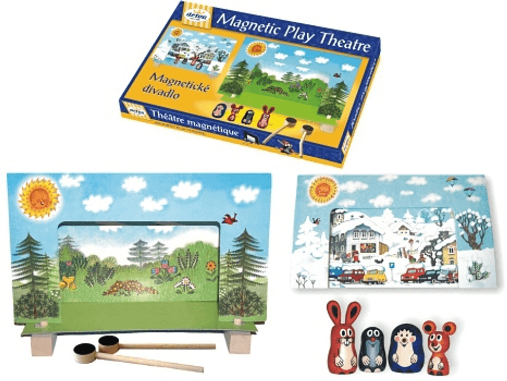 Dřevěné Divadlo Krtek (krteček) magnetické