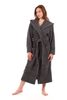 Bavlněný župan s kapucí Athena antracitový 31 16 9551