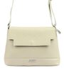 MiaMore Kožená crossbody dámská kabelka béžová 01-017