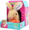 PLYŠ Králík zvířátko chodící set s mrkvičkou na baterie Zvuk 3 barvy