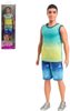 MATTEL BRB Barbie panák Ken letní fashion ombré obleček tričko + šortky