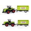 Traktor/kombajn kovový s vlečkou 4 druhy