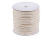 Oděvní šňůra / bavlněná příze / knot Ø5 mm splétaná, návin 45 m