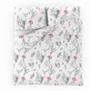 Bavlněné ložní povlečení DELUX Beauty bílé 140×200, 70×90 cm