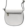 GREGORIO Kožená dámská crossbody kabelka bílá
