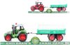 Traktor plastový zemědělský set s přívěsem na setrvačník 2 barvy