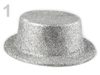 Karnevalový klobouk s glitry