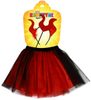 KARNEVAL Šaty Čertice tutu sukýnka s doplňky 3-7 let (104-146cm) *KOSTÝM*