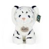Plyšový tygr bílý sedící 18 cm