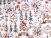 Vánoční bavlněná látka / plátno METRÁŽ