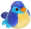 PLYŠ Ptáček 14cm na baterie Zvuk 7 barev *PLYŠOVÉ HRAČKY*