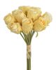 Umělé růže svazek 12 ks - žlutokrémová